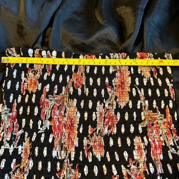 MLLE GABRIELLE,NWOT,STRAPLESS, ONEPIECE JUMPSUIT Blk/white polka dot floral - Picture 6 of 10